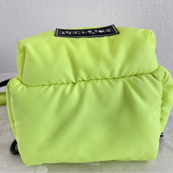 Versace Neon Yellow Nylon Sling Bag - Picture 5 of 13